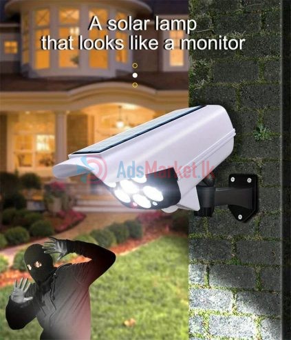 Solar-Powered CCTV Camera Simulation Light