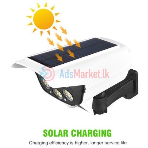 Solar-Powered CCTV Camera Simulation Light