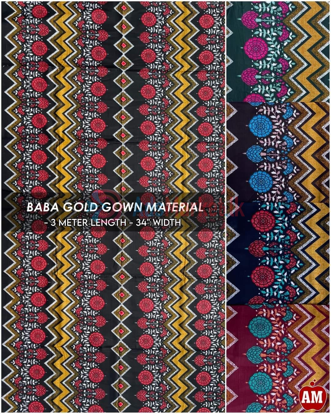 Baba Gold Gown Material