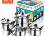 5-Piece Stainless Steel Cookware Set (16/18/20/22/24 cm)