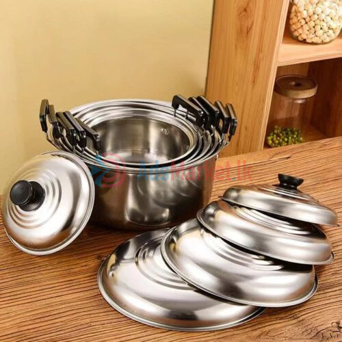 5-Piece Stainless Steel Cookware Set (16/18/20/22/24 cm)