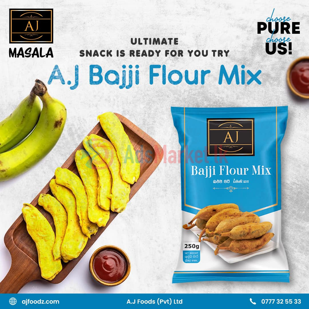 A.J Bajji Flour Mix | Quick & Easy Blend for Crispy, Spicy Snacks
