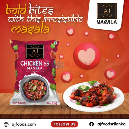 Chicken 65 Masala Powder | Authentic Spicy Blend for Crispy Fried Chicken