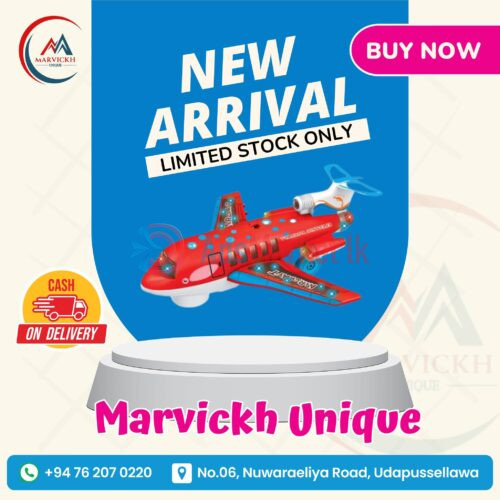 Bright Red Toy Plane for Kids | Light-Up & Sound | Cash on Delivery | Marvickh Unique