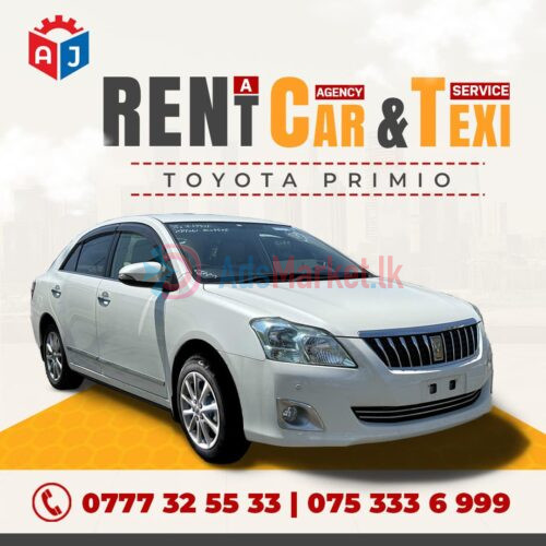 Rent a Toyota Premio in Sri Lanka | AJ Rent a Car Agency, East Coast Expert