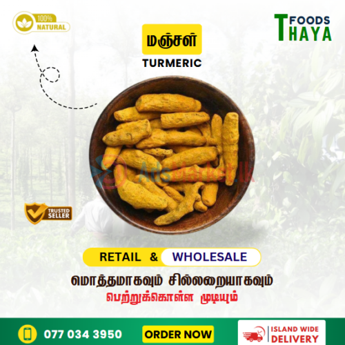 Thaya Foods – 100% Natural Turmeric | Premium Quality for Cooking & Health | Islandwide Delivery