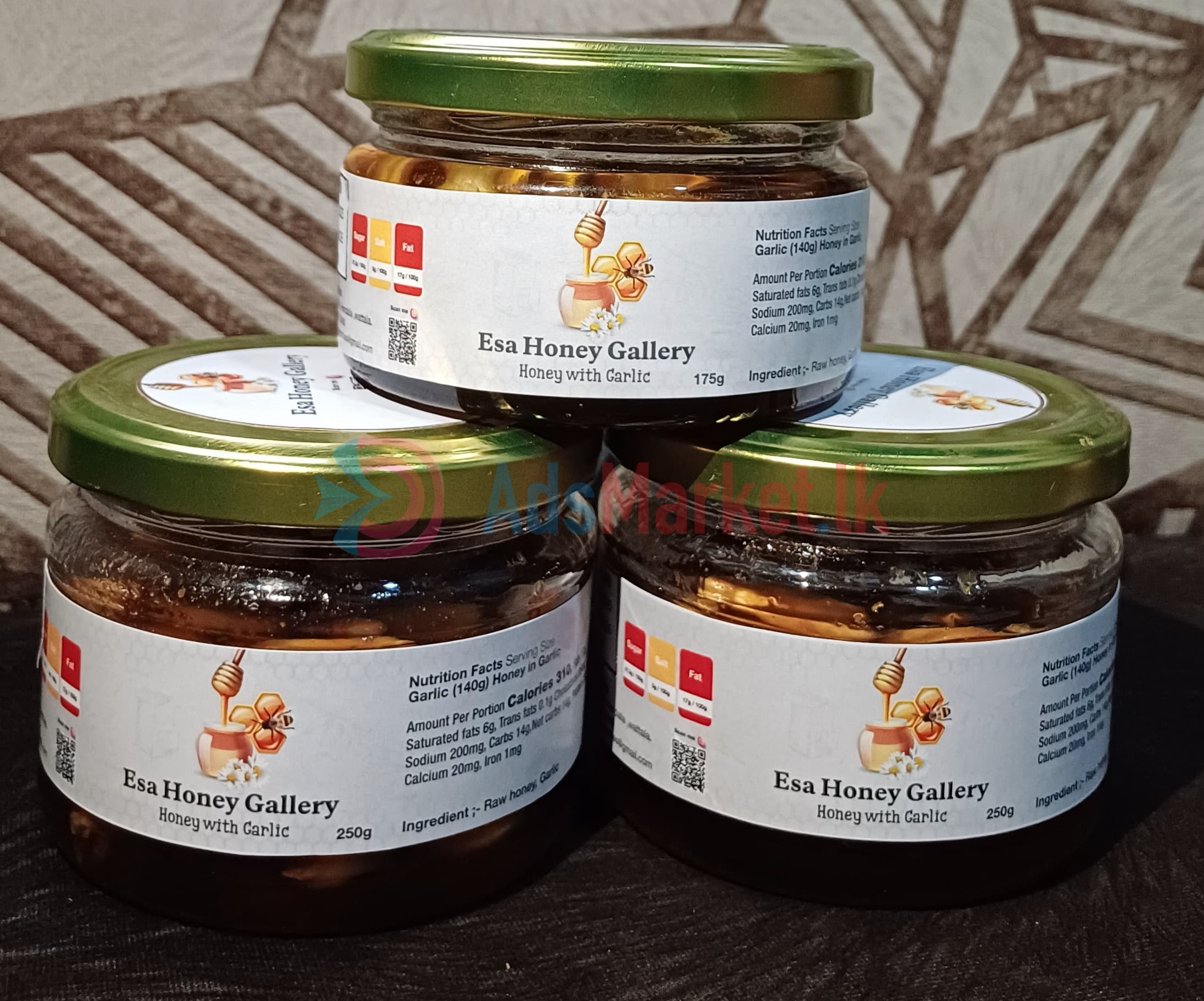 Pure honey with Garlic