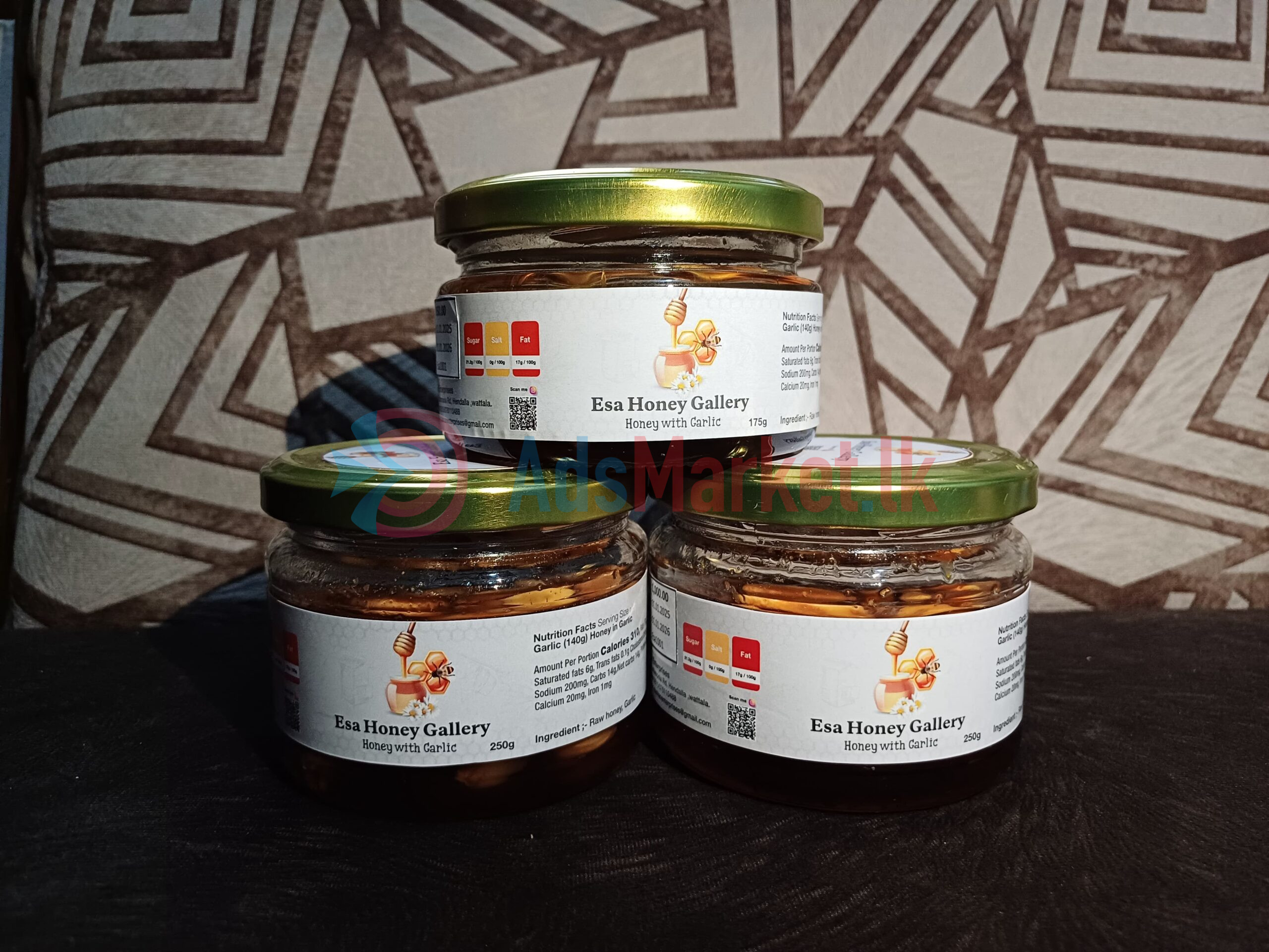 Pure honey with Garlic