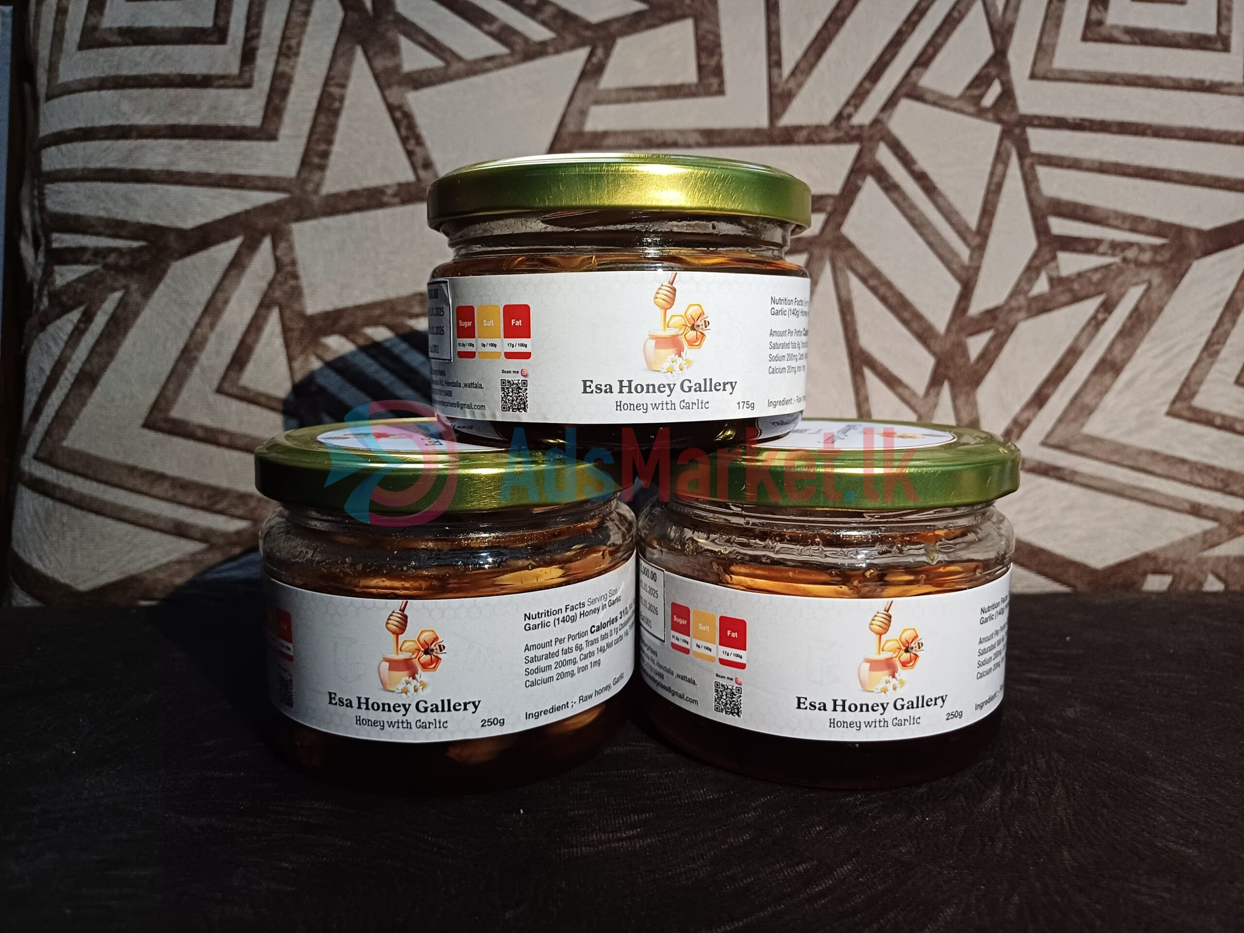 Pure honey with Garlic