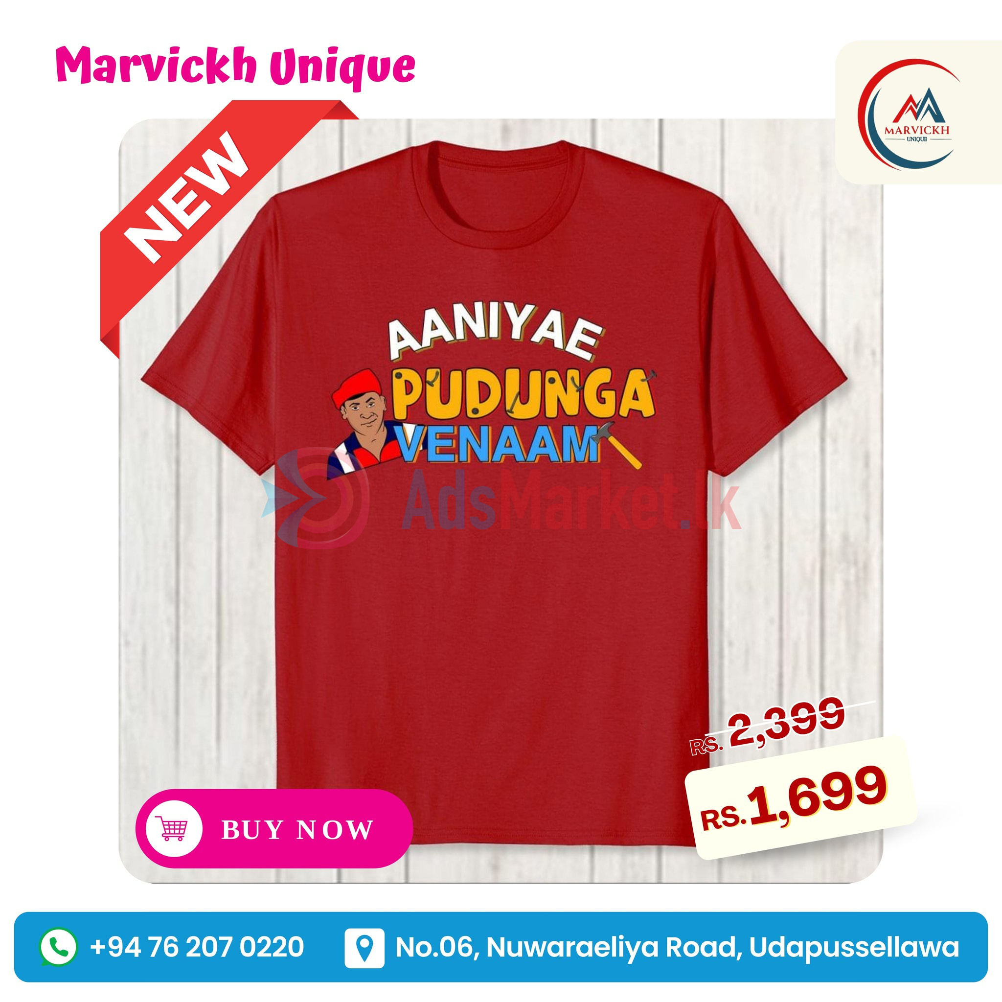 Trendy Marvickh Unique T-Shirts – Discounted Price & Delivery Available