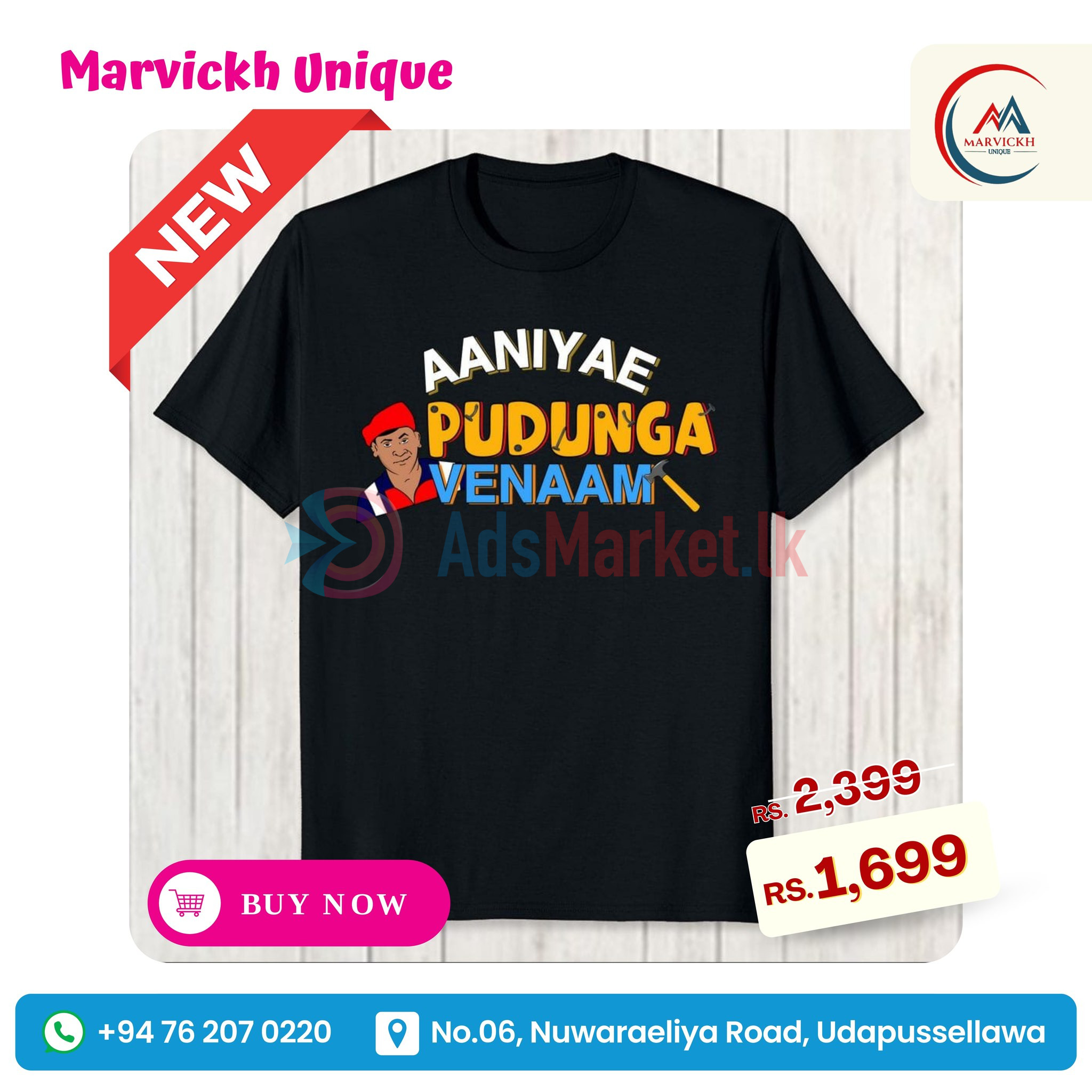 Trendy Marvickh Unique T-Shirts – Discounted Price & Delivery Available