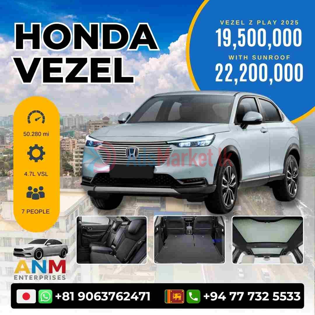 Honda Vezel Z Play 2025 for Sale in Sri Lanka | ANM Enterprises