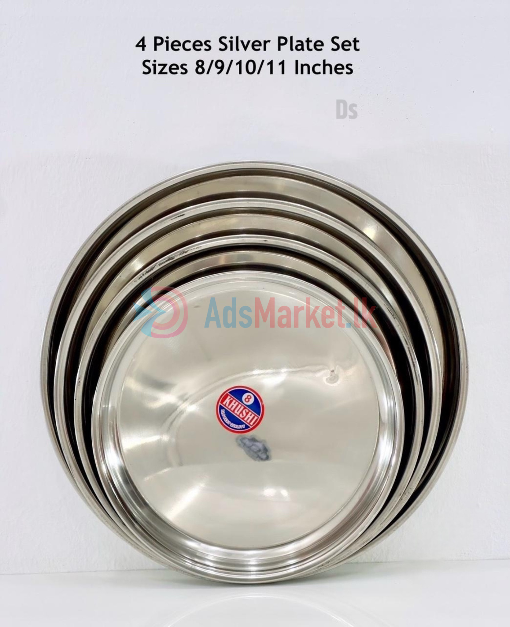 silver plate set 4pcs made in india