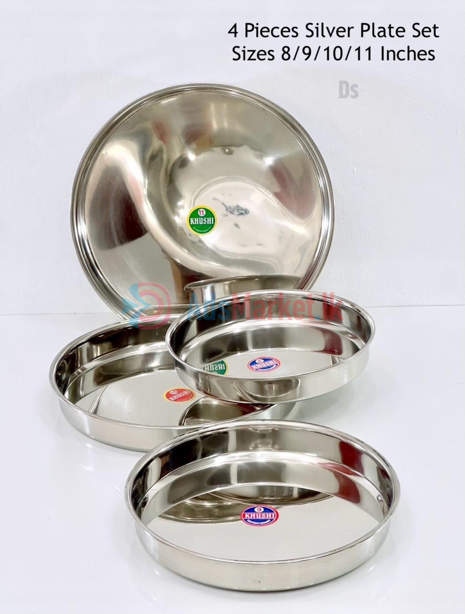 silver plate set 4pcs made in india