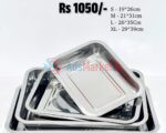 silver tray set 4pcs