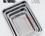 silver tray set 4pcs